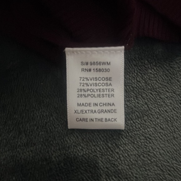 Burgundy Ballon Sleeve Sweater Dress - Picture 3 of 4